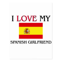 Amo a mi novia española tarjetas postales