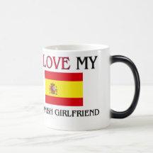 Amo a mi novia española tazas