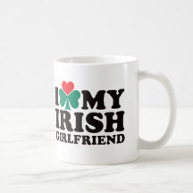 Amo a mi novia irlandesa tazas de café