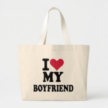 Amo a mi novio bolsas de mano