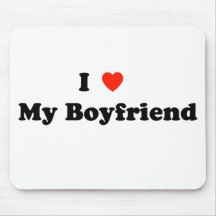 Amo a mi novio Mousepad Alfombrilla De Ratones