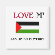 Amo a mi novio palestino imán de frigorífico