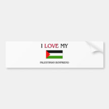 Amo a mi novio palestino pegatina de parachoque