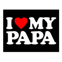 AMO A MI PAPÁ TARJETA POSTAL