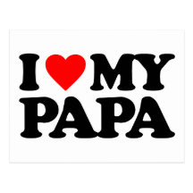 AMO A MI PAPÁ TARJETA POSTAL