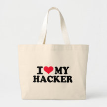 Amo a mi pirata informático bolsa