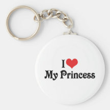 Amo a mi princesa llaveros personalizados