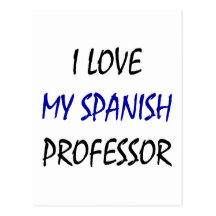 Amo a mi profesor español postales