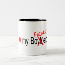 Amo a mi prometido taza de café