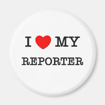 Amo a mi REPORTERO Iman Para Frigorífico