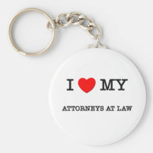 Amo a mis ABOGADOS EN la LEY Llaveros