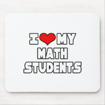 Amo a mis estudiantes de la matemáticas tapete de ratones