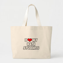 Amo a mis estudiantes de la matemáticas bolsa de mano