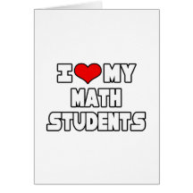 Amo a mis estudiantes de la matemáticas felicitaciones