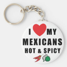Amo a mis mexicanos calientes y picantes llaveros