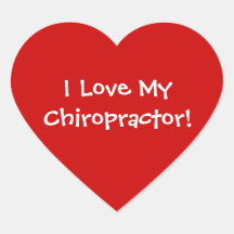 Amo a mis pegatinas del Chiropractor
