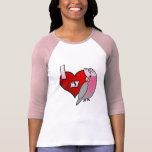 Amo a mis señoras del Cockatoo de Galah 3/4 camisa
