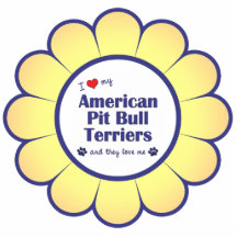 Amo a mis terrieres de pitbull americanos (los per esculturas fotográficas
