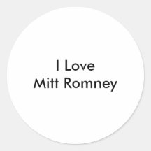Amo a Mitt Romney Etiqueta