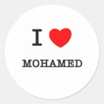 Amo a Mohamed Etiqueta Redonda