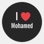 Amo a Mohamed Etiquetas Redondas