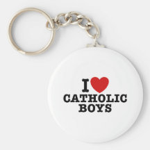Amo a muchachos católicos llaveros
