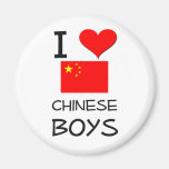 Amo a muchachos chinos iman para frigorífico