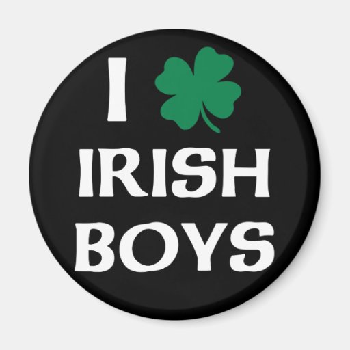 Amo a muchachos irlandeses iman de frigorífico