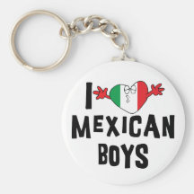 Amo a muchachos mexicanos llavero