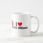 Amo a oficiales de policía taza