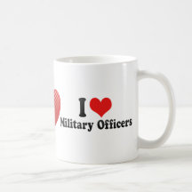 Amo a oficiales del ejército tazas