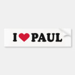 AMO A PAUL ETIQUETA DE PARACHOQUE