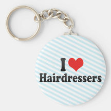 Amo a peluqueros llaveros personalizados