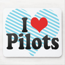 Amo a pilotos tapetes de ratones
