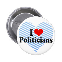 Amo a políticos pins