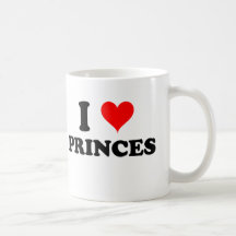 Amo a príncipes tazas