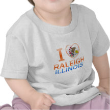 Amo a Raleigh, IL Camisetas