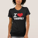 Amo a vampiros camiseta