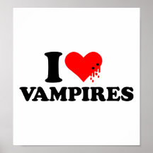 Amo a vampiros impresiones