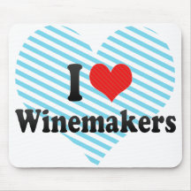 Amo a Winemakers Tapetes De Ratón