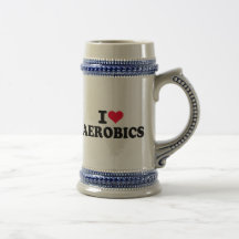 Amo aeróbicos taza