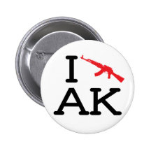 Amo AK - AK47 - botón redondo Pin