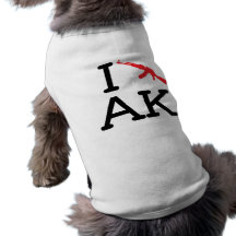 Amo AK - AK47 - camisa del perro Camiseta De Perro