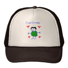 Amo al abuelo gorros  