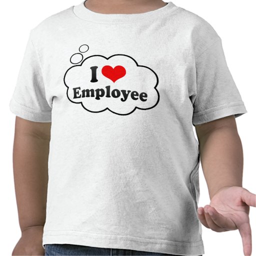 Amo al empleado camiseta