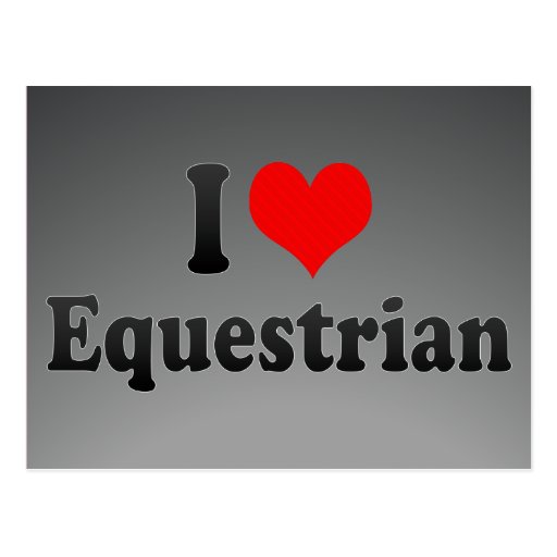 Amo al Equestrian Postales