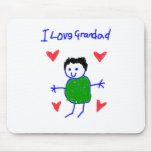 Amo al Grandad Alfombrilla De Raton