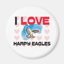 Amo al Harpy Eagles Imanes Para Frigoríficos