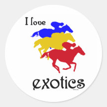 Amo al pegatina de Exotics