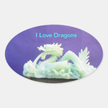 Amo al pegatina de los dragones